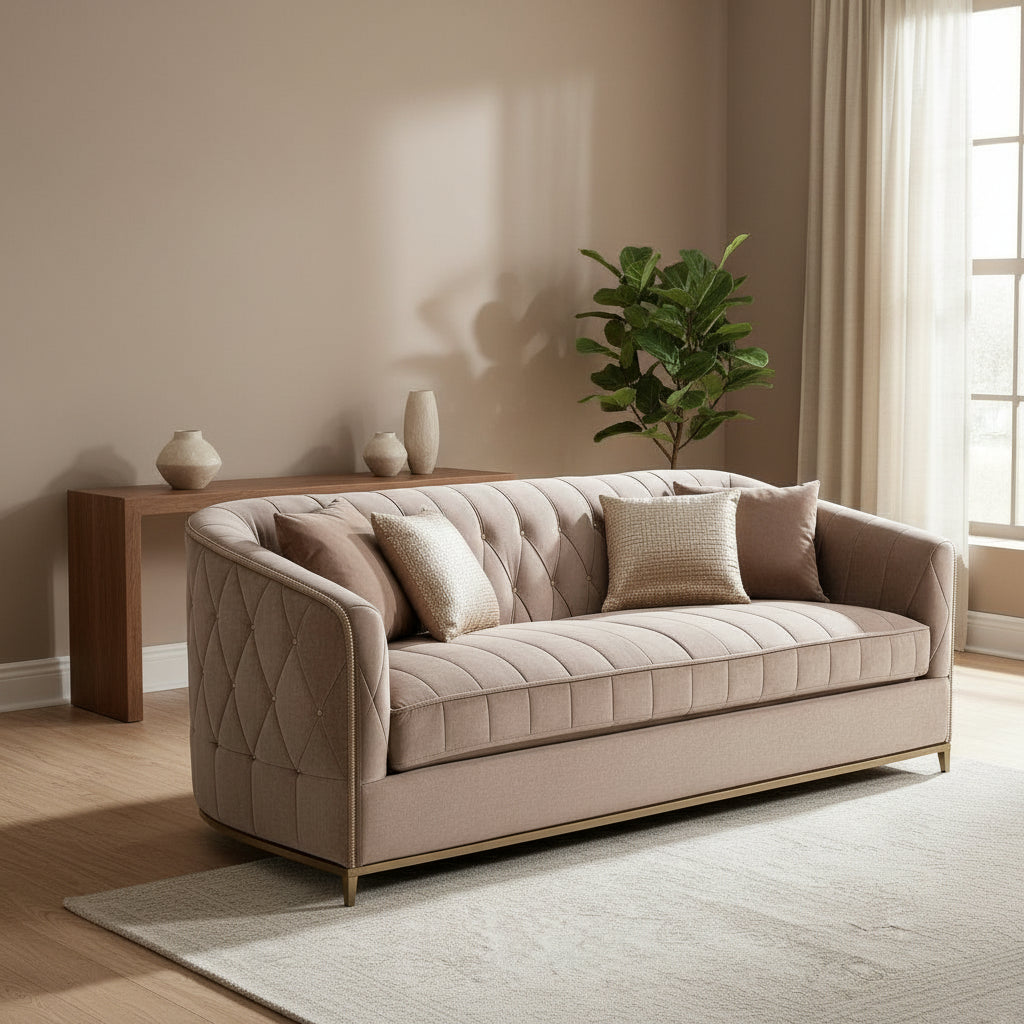 Luxury lounge sofa with multi-layer cushioning - view 2 - EloraMode