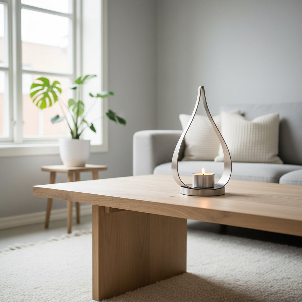 Sculptural oil lamp for indoor and outdoor use - EloraMode