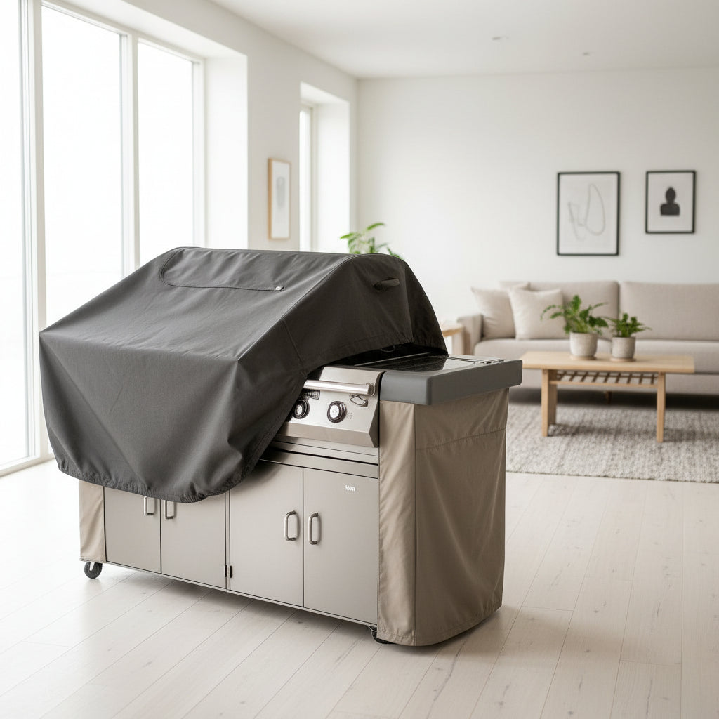 Weatherproof grill cover with vents - EloraMode